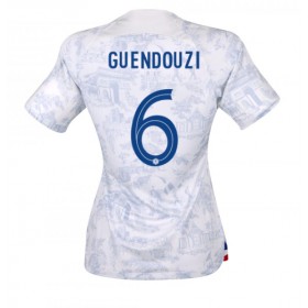 Virallinen pelipaita Ranska Matteo Guendouzi 6 Vieras World Cup 2022 Lyhythihainen - Naisten